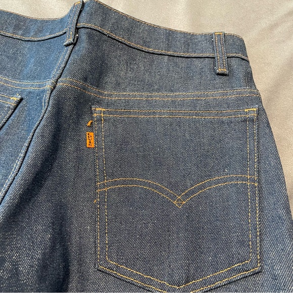 Vintage Levis Orange Tab Jeans Mens 31x28 Dark Wash Talon 42 80s Tag 33x32 USA